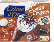 Crème d'Or cornets Cookies & cream