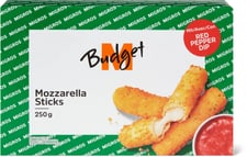 M-Budget Mozzarella sticks with red pepper dip