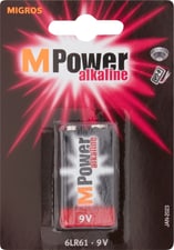 M-Power 6LR61 / 9V 1 pièce pile
