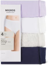 Slip Midi 4 donna (Colore: lilla, Taglie: M)