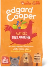 Edgard & Cooper Adult Succulent poulet avec mangue, myrtille, pomme, fraise, carotte, tomate