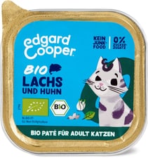 Pâté pour chat Saumon bio et poulet bio Edgard & Cooper 85 g