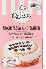 Patissier Lettres et chiffres