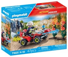 Playmobil 71825 Pompier avec quad et