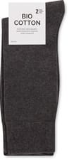 BIO Calze da uomo Bio Cotton 2 paia (Colore: antracide, Taglie: 43-46)