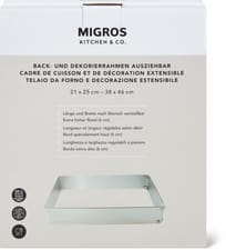 Telaio da forno, quadrato, allungabile 21 - 38,5 cm