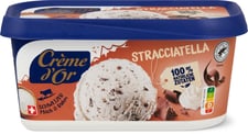 Crème d'or Glace en bac Stracciattela