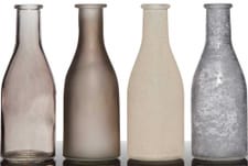 Hakbjl Glass Set di vasi Vaso (Colore: Grigio, Taglio: A: 18.5 cm)