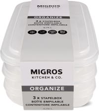 Kitchen & Co. Org. Boîte emp. 3X 0,75L