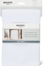 MHOME Rideaux de douche blanc, 90g/m2