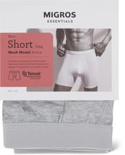 Men's Short Long Act (Farbe: grey, Grösse: XL)