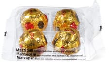 Boules de chocolat Massepain avec raisins secs au rhum