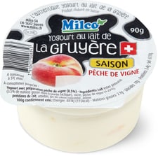 Yogourt saison pêche de vigne