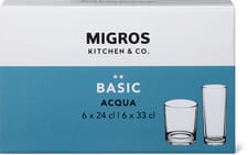 Basic set de 12 verres, 6x24cl et 6x33cl