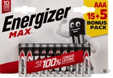 Energizer Max AA15+5 Batterie