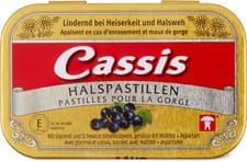 Cassis Pastilles pour la gorge
