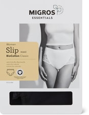 Ladies Slip Maxi Cotto (Farbe: black, Grösse: S)
