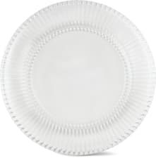 Assiette à dessert en verre avec rainures 18 cm