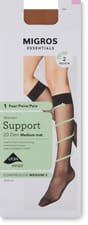Ladies knee-highs (Grösse: 35-38, Farbe: tan)