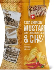 Farm Potatoes Chips Wave Moutarde et chili