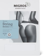 Ladies String Cotton (Farbe: white, Grösse: XXL)