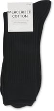 Calze da uomo Mercerized Cotton 2 paia (Colore: nero, Taglie: 43-44)