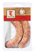 Tradition saucisse rôtir porc