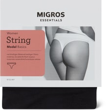 Damen String (Farbe: schwarz, Grösse: S)