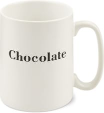 Tasse blanche Chocolat (Couleur: Mug weiss)