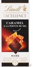Lindt Excellence Plaque de chocolat Noir Caramel à la Pointe de Sel