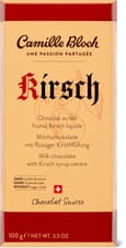 Camille Bloch Plaque de chocolat au kirsch sans croûte de sucre