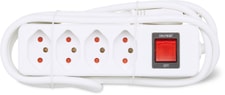 Steckdosenleiste 4 x T13, weiss