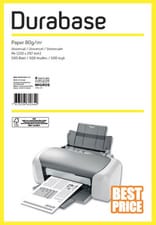 Durabase Paper Universel A4 80g, 500 feuilles Papier pour imprimante