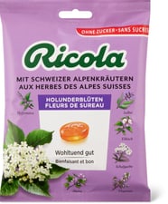 Ricola fleurs de sureau sans sucre