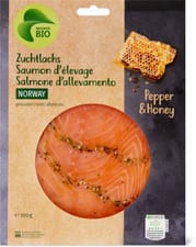 Bio saumon fumé poivre et miel