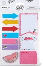 Set de papillons adhésifs, rose vif, 10 pces
