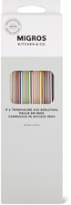 Pailles en acier inox 4pcs