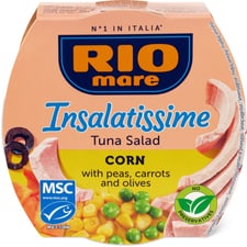 Rio Mare Insalatissime MSC Corn with peas, carrots and olives