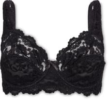 Ladies Classic bra wired non padded (Colore: nero, Taglie: 90 D)