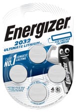 Energizer Ultimate Lithium CR2032 4 p. pile bouton