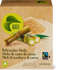 Migros Bio Fairtrade sucre canne 50 stick