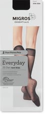 Kniestrümpfe Anti Slide 20 Den (Grösse: one size, Farbe: schwarz)