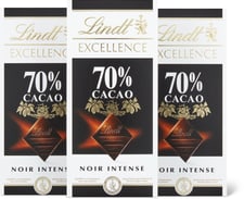 Lindt Excellence Plaque de chocolat Noir 70% Cacao