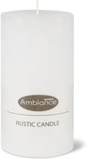 Bougie givrée 14cm (Couleur: BLANC)