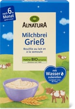Alnatura Bouillie au lait et à la semoule