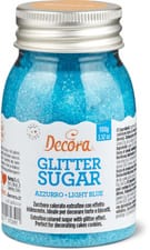 Sucre perlé glitter bleu