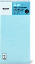 K&C serviettes bleu 1/8pliage