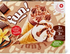 Fun Cornets Vanille et chocolat