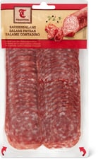 Tradition salami paysan coupé