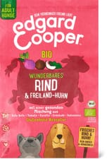 Edgard & Cooper Adult Bio Bœuf & Poulet avec betterave, tomate, chou frisé, noix de coco